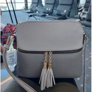 Lunar Lightweight Medium Dome Crossbody Bag Shoulder Bag with Tassel For Women